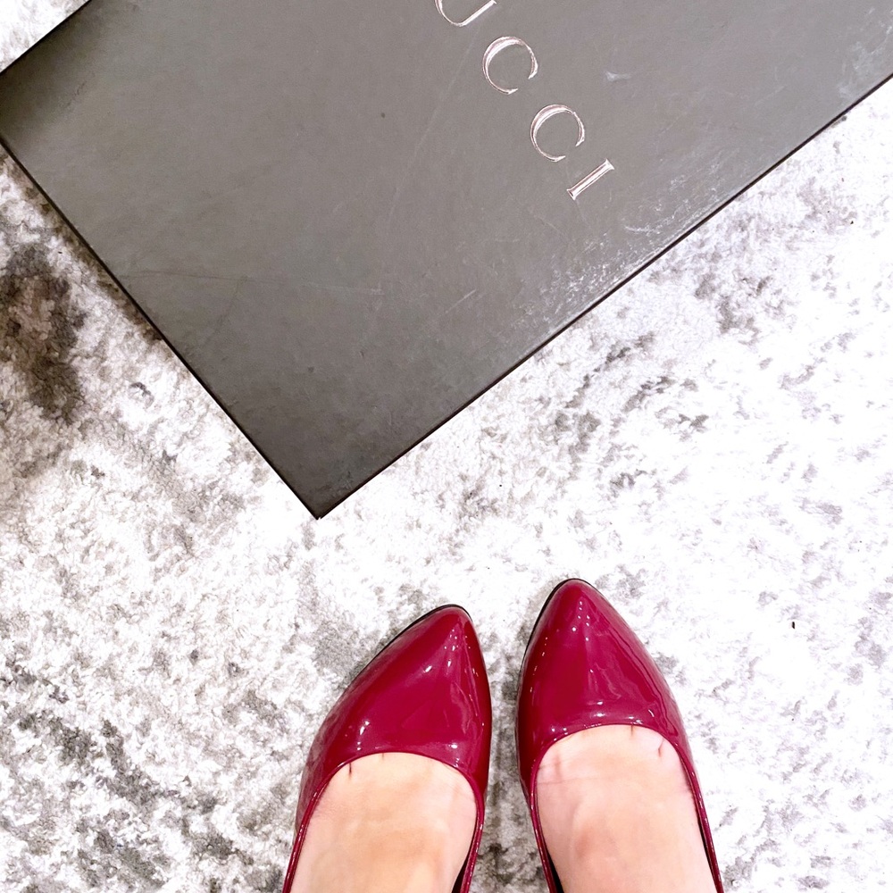 💙SOLD 💙Gucci patent leather heels pumps 9.5 - Picture 7 of 9